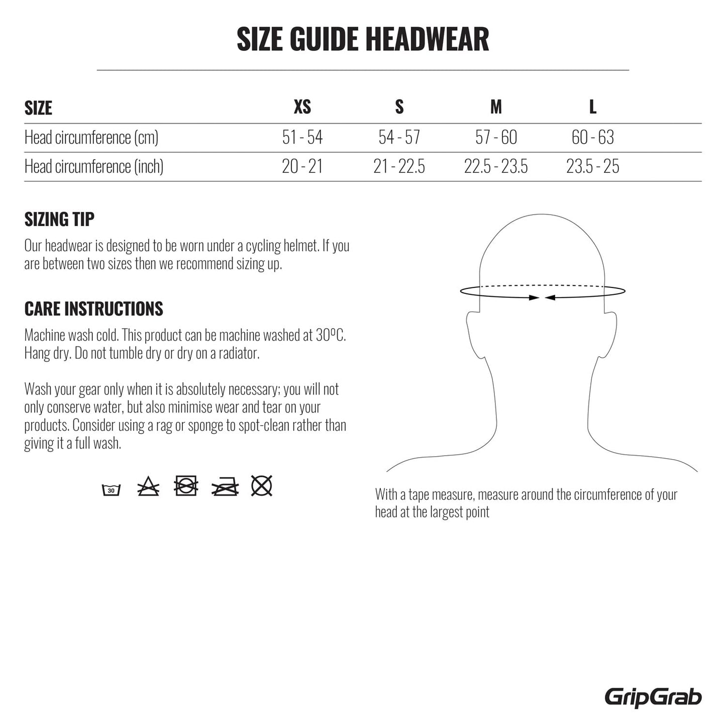GRIPGRAB THERMO Casco Gorro Negro