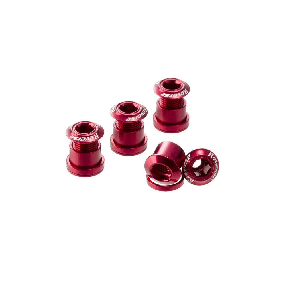Juego de 4 tornillos para chimenea REVERSE COMPONENTS Rojo