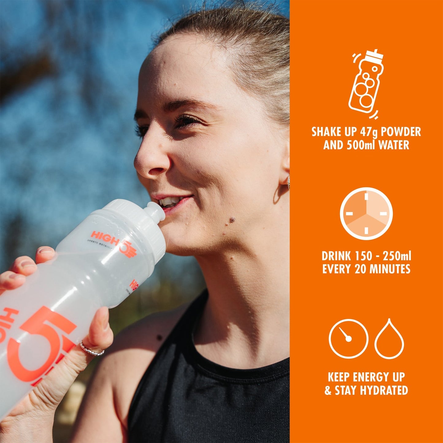 BEBIDA ENERGÉTICA High5 (2,2 kg) Naranja