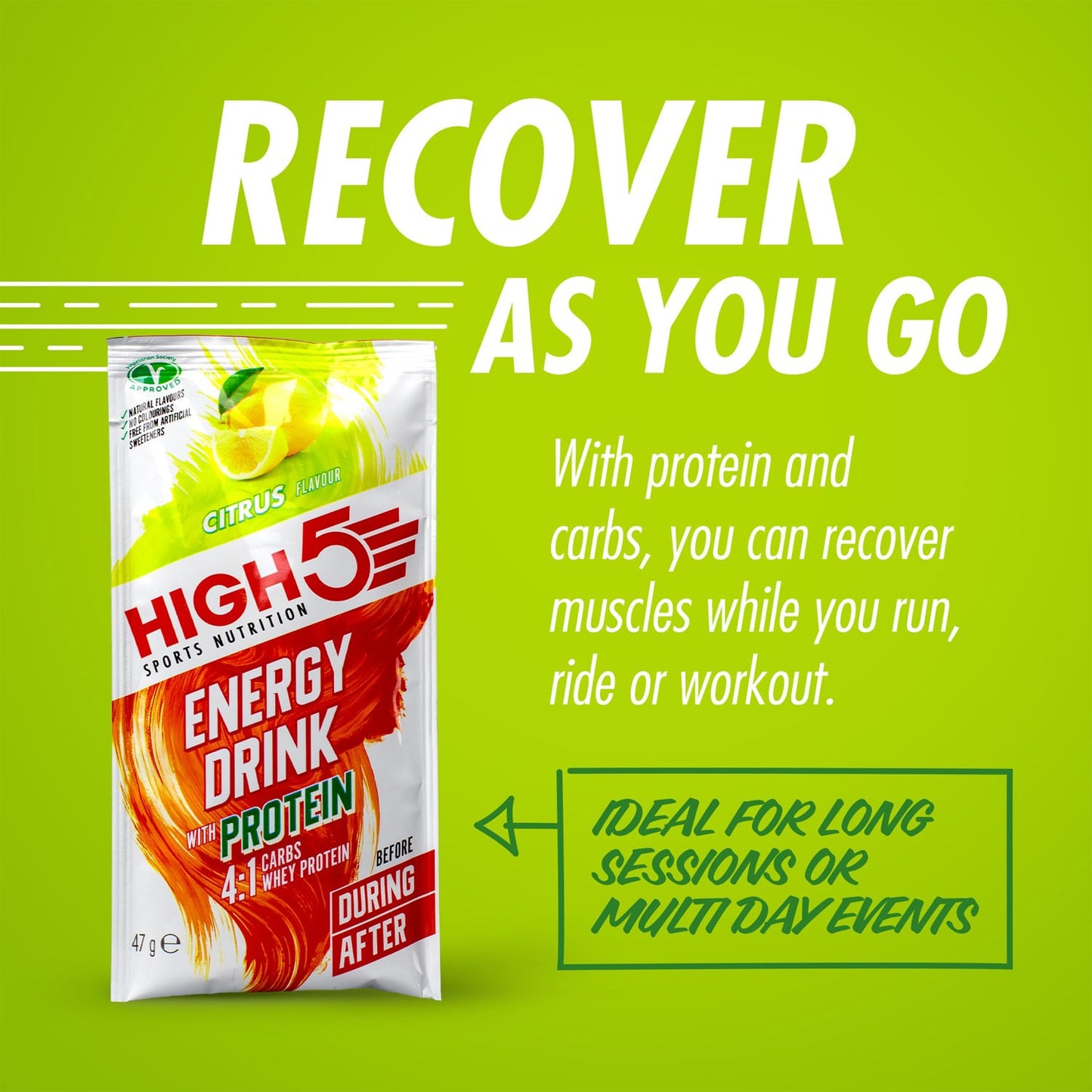 Bebida Energética High5 ENERGY DRINK PROTEIN (47g) Limón