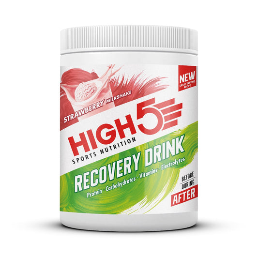 BEBIDA DE RECUPERACIÓN High5 (450g) Batido de Fresa