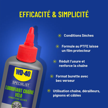 Lubricante de Cadena WD-40 SPECIALIST Condiciones Secas (100 ml)