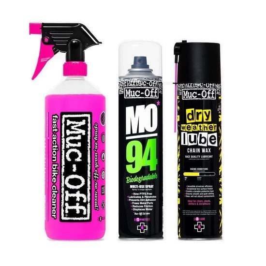 Kit de mantenimiento en seco MUC-OFF CLEAN-PROTECT-LUBE