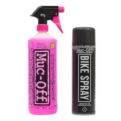 Pack Limpiador MUC-OFF Bike Cleaner (1 L) + Lustrador MUC-OFF BIKE PROTECT (500 ml)
