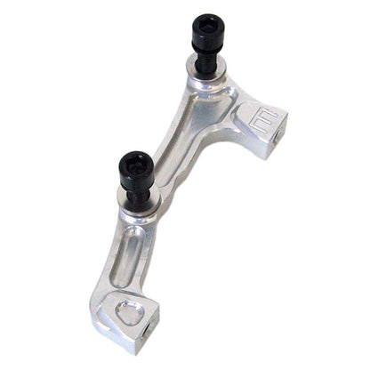 Adaptador de pinza delantera PM / IS FOX 40 HOPE Disco 203 mm #HBME Plata