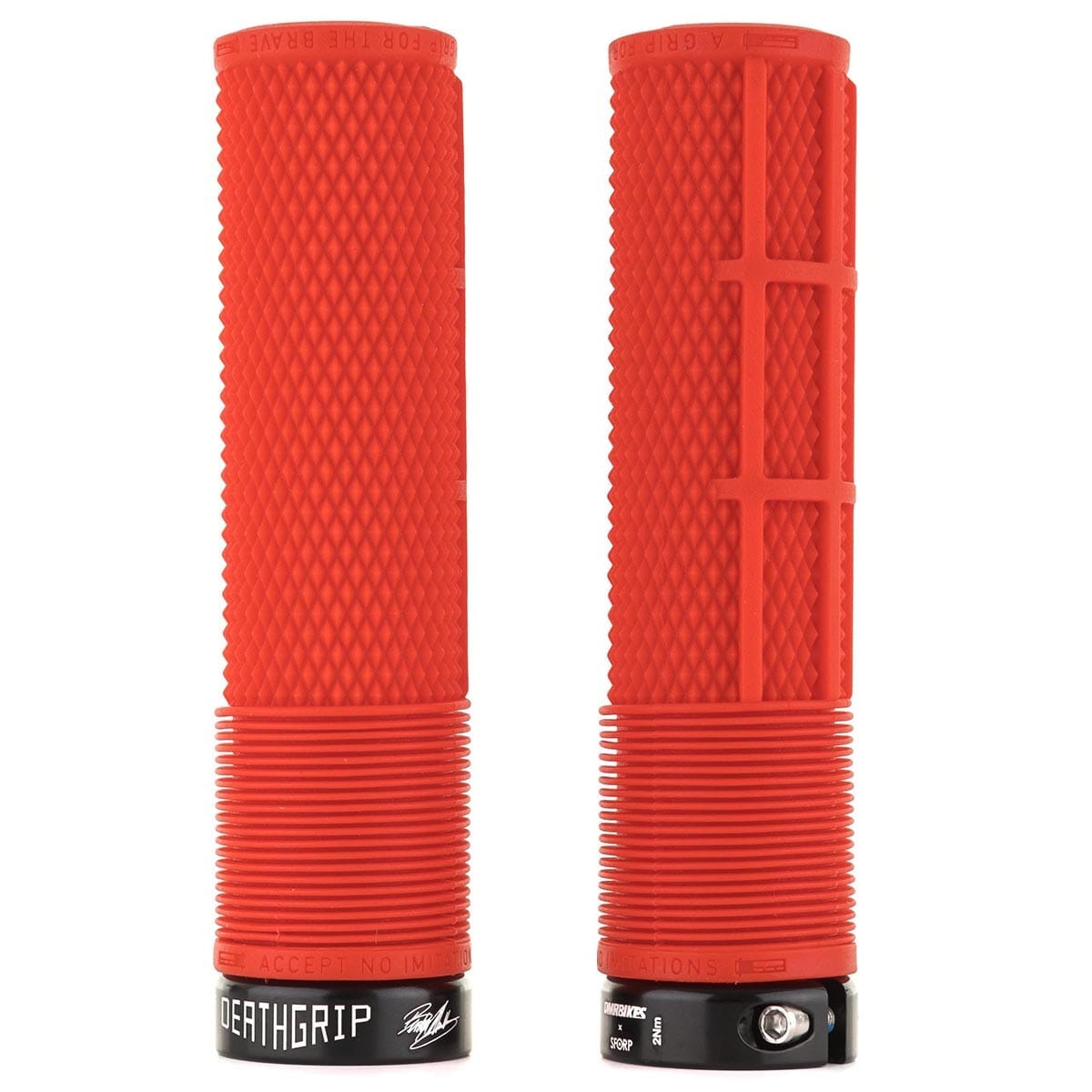 Puños DMR DEATHGRIP Large Lock-on Rojo