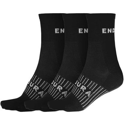Calcetines ENDURA COOLMAX 3 Pares Negro