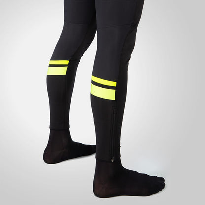 Culote Largo con Tirantes ENDURA WINDCHILL Negro/Amarillo