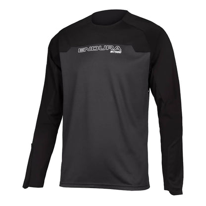 Maillot ENDURA MT500 BURNER Mangas Largas Negro