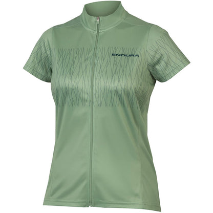 Maillot ENDURA HUMMVEE RAY Mujer Mangas Cortas Verde