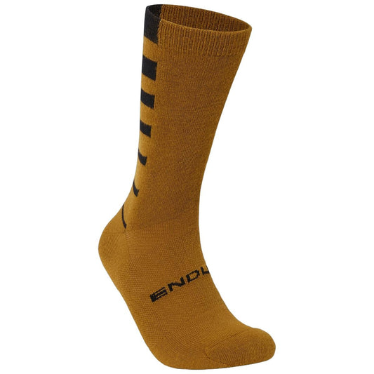 Calcetines ENDURA COOLMAX STRIPE 2-Pair Bronce/Rojo