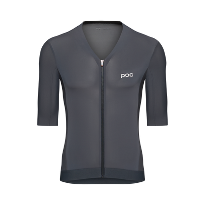 Maillot POC RACEDAY Manga Corta Gris