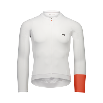 Maillot POC CADENCE Mangas Largas Blanco