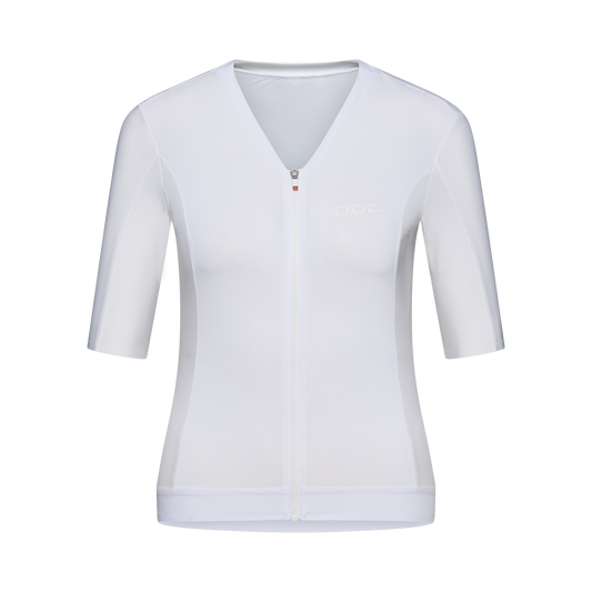 Maillot de manga corta POC RACEDAY Mujer Blanco