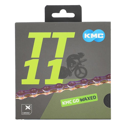 Cadena 11V KMC TT11 Waxed Neo Chrome Encerada