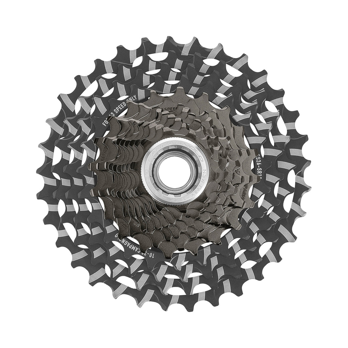 Cassette de 13 velocidades CAMPAGNOLO RECORD – foto principal sobre fondo blanco