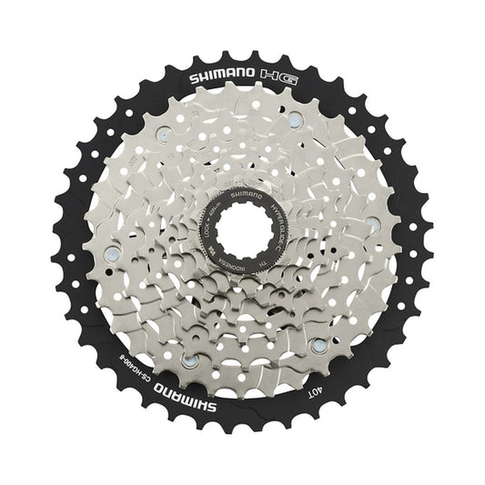 Cassette de 8 velocidades SHIMANO HG400 – foto principal sobre fondo blanco