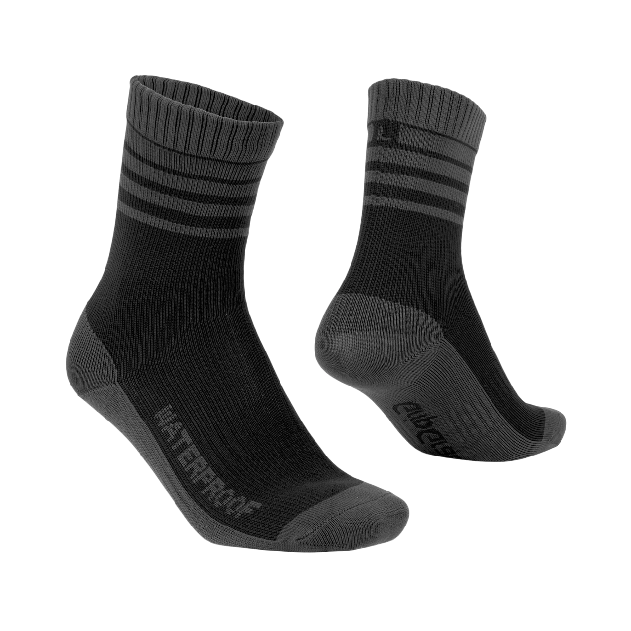 GRIPGRAB Merino Invierno Calcetines Impermeables Negro