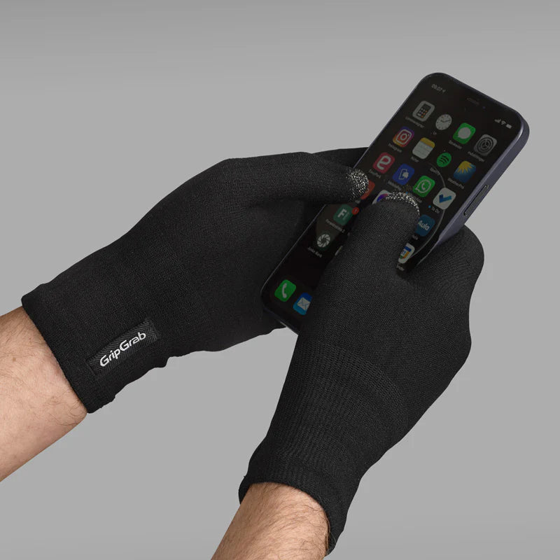 GRIPGRAB MERINO Guantes interiores Negro