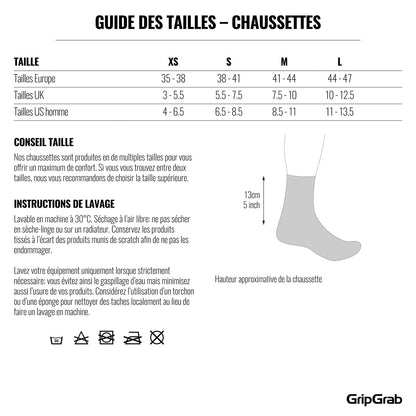 Calcetines GRIPGRAB REGULAR CUT Negro