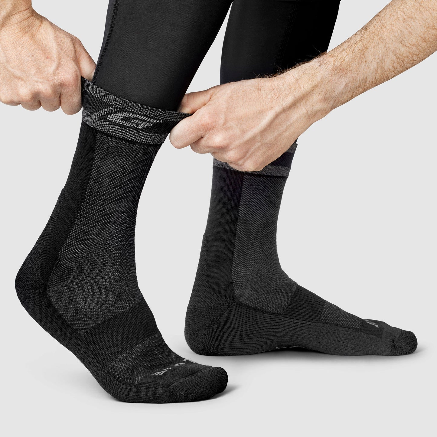 GRIPGRAB Merino Calcetines de Invierno Negro