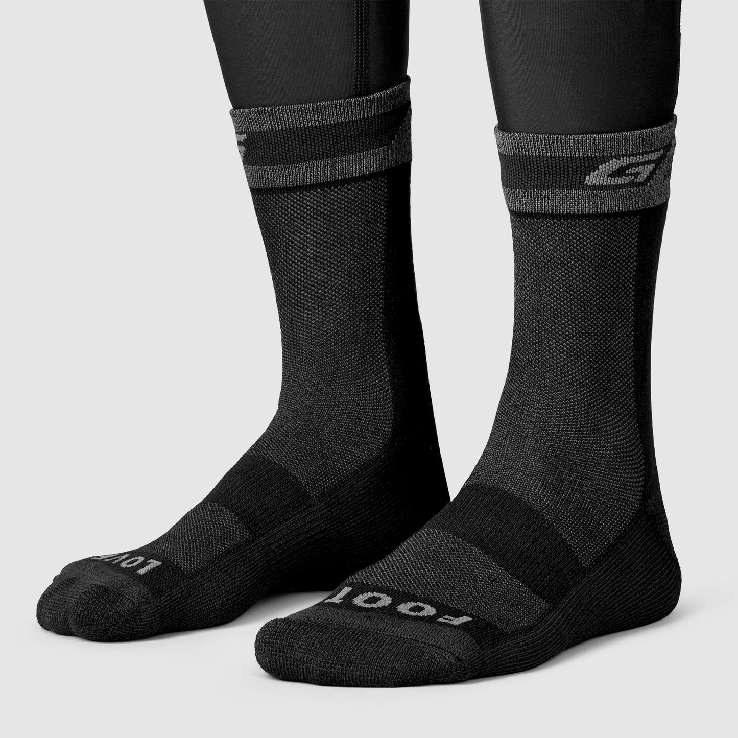 GRIPGRAB Merino Calcetines de Invierno Negro