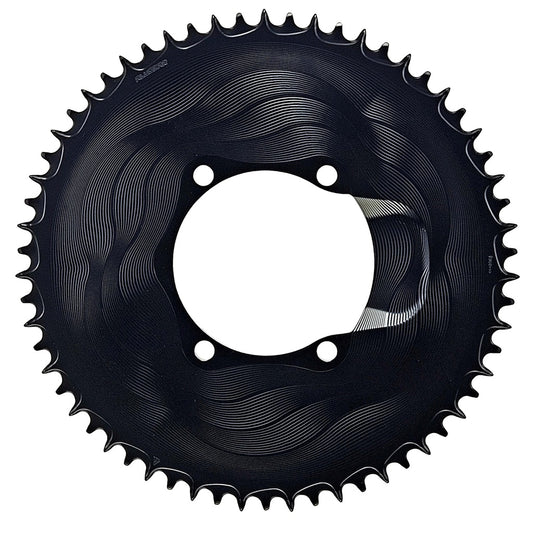 Plato Mono 12V ALUGEAR AERO 110 BCD para Shimano Negro