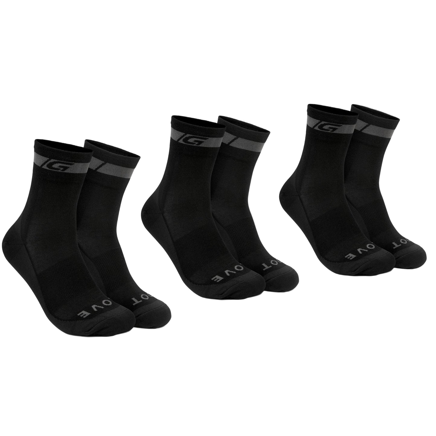 GRIPGRAB MERINO REGALAR calcetines Negro (x3)