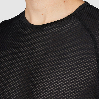 Camiseta interior de manga corta GRIPGRAB ULTRALIGERA DE REJILLA negra