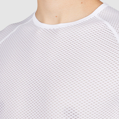 Camiseta interior de manga corta GRIPGRAB MALLA ULTRALIGERA blanca