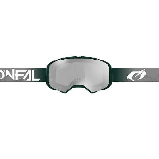 Máscara O'NEAL B-22 COVERT Gris/Verde Pantalla Transparente