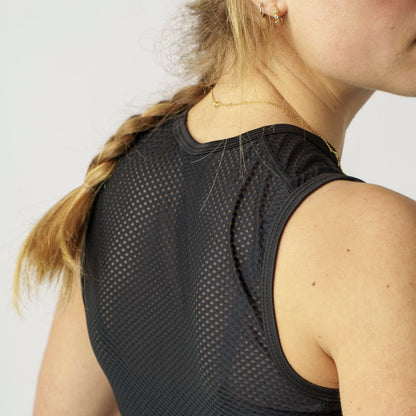 Camiseta interior sin mangas para mujer GRIPGRAB ULTRALIGHT MESH negra