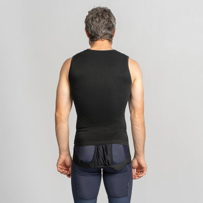 Camiseta interior sin mangas GRIPGRAB PACR PRIMAVERA OTOÑO SIN COSTURAS negra