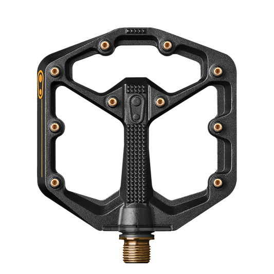 CRANKBROTHERS STAMP 11 Pedales planos pequeños Negro/Oro