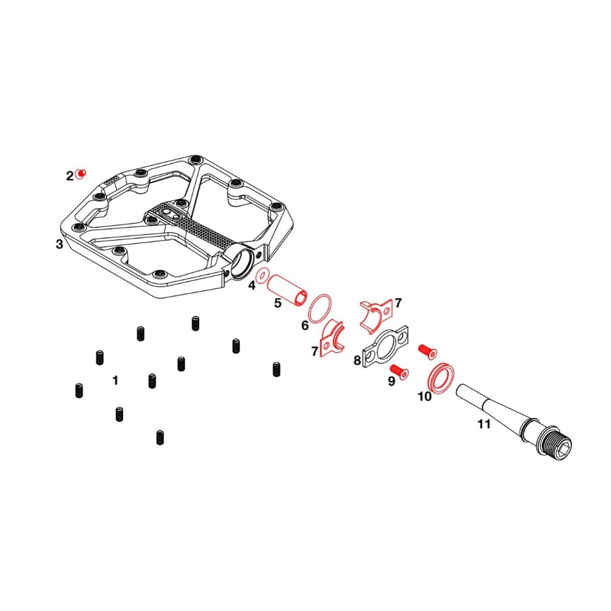 Kit de reacondicionamiento para pedales CRANKBROTHERS STAMP 7 / 11 #16273