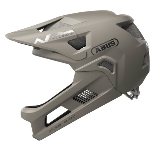 Casco MTB ABUS YOUDROP FF Junior Dust Gris