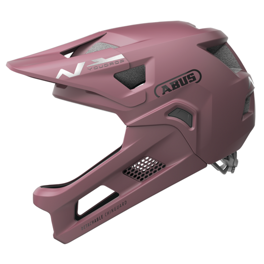 Casco MTB ABUS YOUDROP FF Junior Blush Rojo