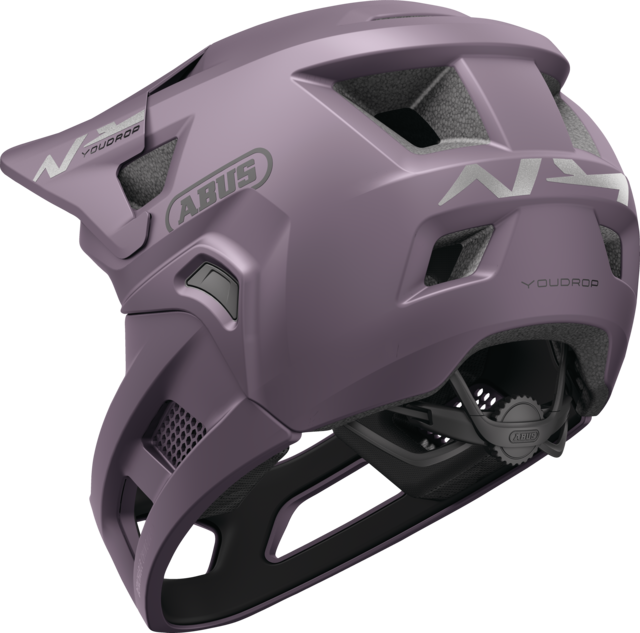 Casco de MTB ABUS YOUDROP FF Junior Salt Violet