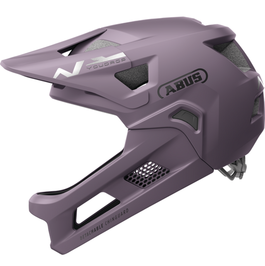 Casco de MTB ABUS YOUDROP FF Junior Salt Violet