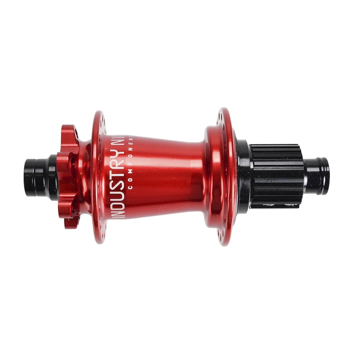 Moyeu Arrière INDUSTRIE NINE Hydra 12x148 mm Boost 6 Trous Shimano Rouge