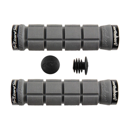 Puños LIZARD SKINS NORTHSHORE Lock-On Negro/Plata