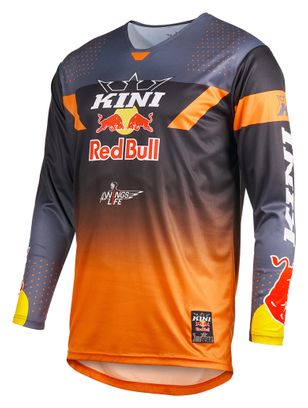 Maillot de manga larga O'NEAL MXC Kini Red Bull 2.0 gris/naranja - vista frontal