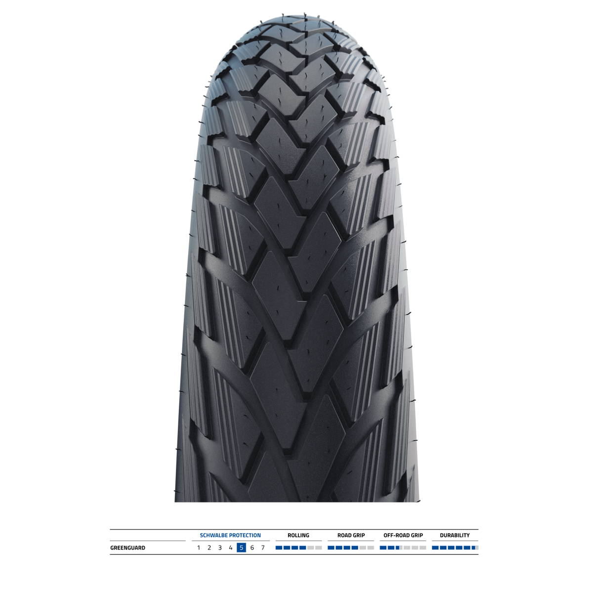 SCHWALBE GREEN MARATHON 27.5x2.35 ADDIX ECO GreenGuard Tubetype Neumático rígido