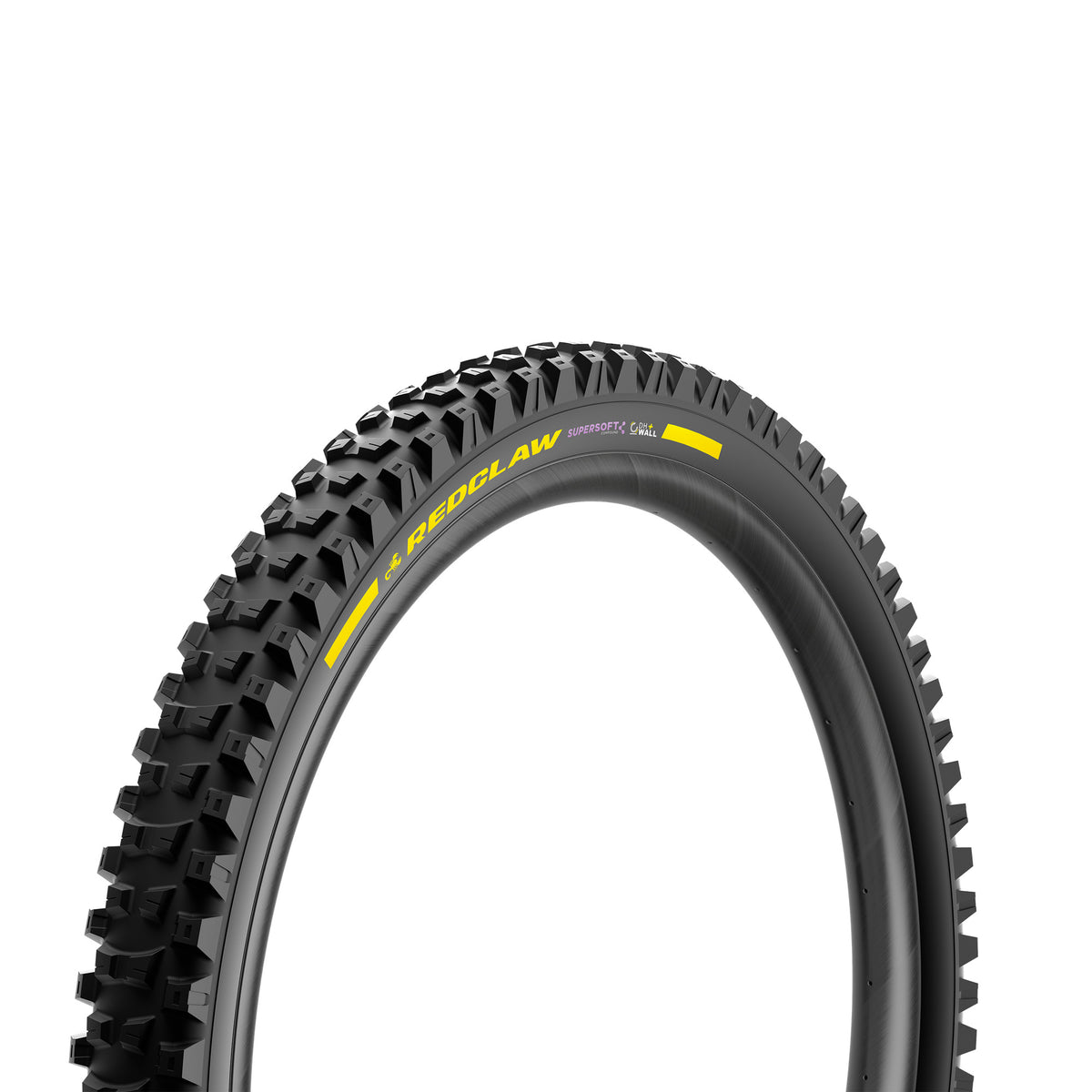 Neumático PIRELLI SCORPION RED CLAW 29x2.40 Supersoft DH+Wall Tubeless Ready de aro flexible negro/amarillo Edición Equipo