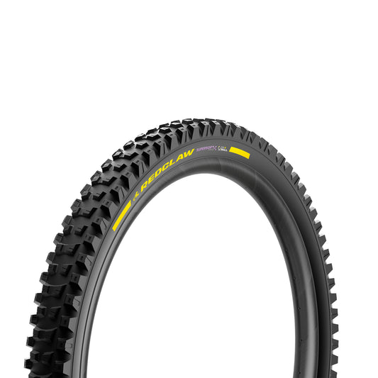 Neumático PIRELLI SCORPION RED CLAW 29x2.40 Supersoft DH+Wall Tubeless Ready de aro flexible negro/amarillo Edición Equipo