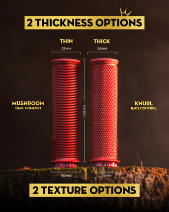 Grips PEATY'S MONARCH PRO KNURL Supersoft Brick Red