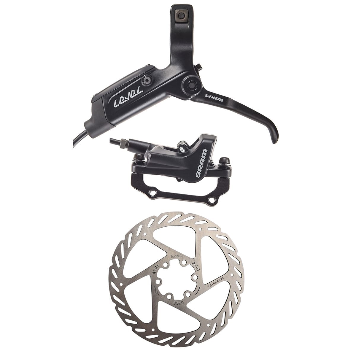 Par de frenos de disco SRAM LEVEL Black