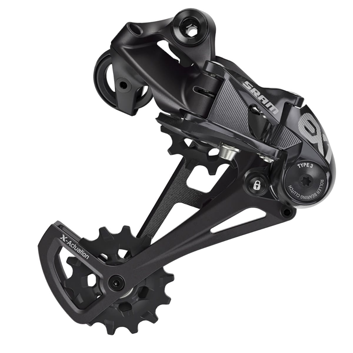 Dérailleur Arrière SRAM EX1 8V VTT Électrique Chape Longue Noir