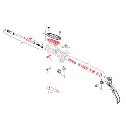 Kit de Piezas Internas para Palanca SRAM Level TL/TLM/Ultimate G2 11.5018.005.011