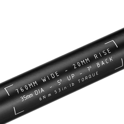 Manillar TRUVATIV DESCENDANT Carbono Rise 20mm 760mm